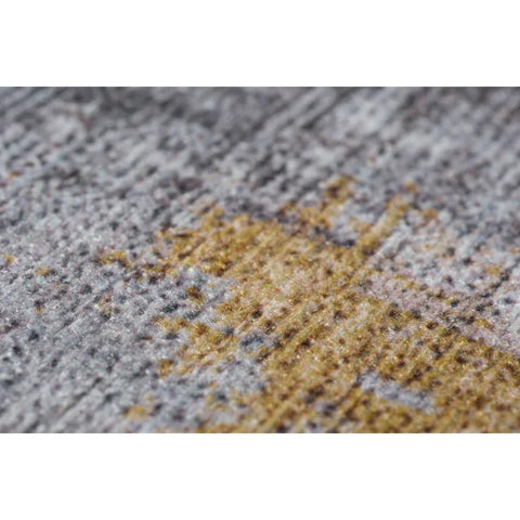 Rootz Carpet - Rug - Easy-care - Short Pile Rug - Indoor And Outdoor - Home - Living Room - Grey/Yellow - 230 x 160 x 0.7 cm
