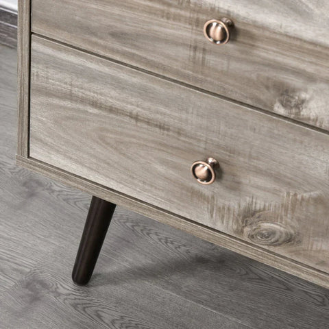 Rootz Chest Of Drawers - Cabinet - Sideboard Dresser Side Cabinet - Bookcase Standing Cabinet - 3 Drawers - Wood - 102 x 50 x 76.5 cm