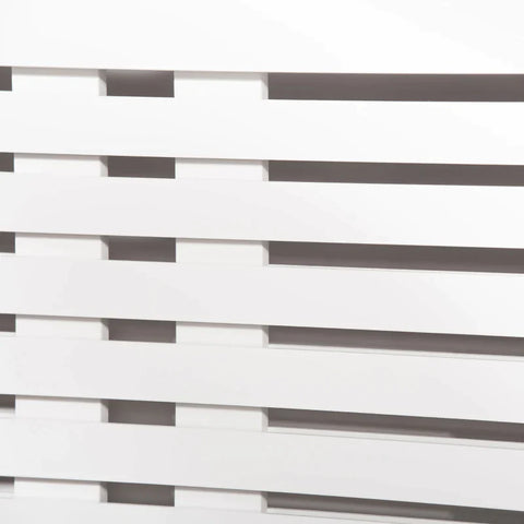 Rootz Radiator Cover - Heater Cover - White - 202 cm x 19 cm x 82.5 cm
