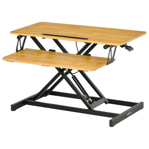 Rootz Sit-Stand Desk - Liftable Computer Stand - Desktop Stand - Height-adjustable Desk - 80 X 40 X 13.5-51 Cm