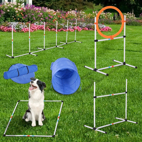 Rootz Dog Agility Set - Pets Training Set - Dog Training Set -  Dog Tunnel