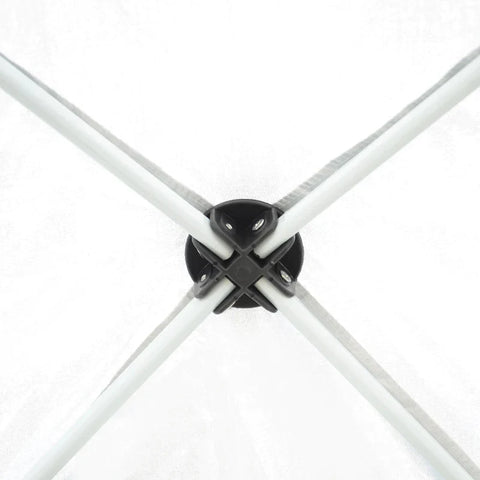 Rootz Folding Gazebo - Gazebo with 4 Side Walls - Window - Marquee with UV Protection - Garden Tent with Carry Bag - Patio - Steel - Oxford - White - 2.95 x 2.95 m