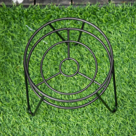 Rootz Plant Stands - Flower Stand - Plant Stand - Display Plants Stand  - Steel - Black - 21L x 20W x 23.5H cm