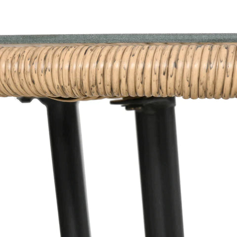 Rootz 5-piece Garden Furniture Set - Chair - Tea Table - Steel - PE Rattan Weave - Natural