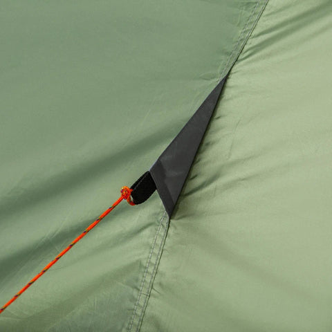 Rootz Campingzelt – Zelt für 2 Personen – Zelt mit Heringen – wetterfestes Zelt – Fiberglas – Polyester – Dunkelgrün – 345 x 150 x 112 cm