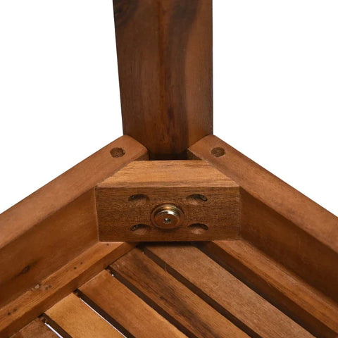 Rootz Salontafel - Stapeltafel - Tuin Bijzettafel - Set van 3 - Acacia - Teak - L50 x B50 x H45 cm