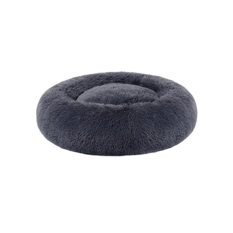 Rootz Dog Bed - Pet Bed - Round Dog Bed - Washable Dog Bed - Travel Dog Bed - Dog Sofa - Pet Sofa - Dark Grey - 60 x 20 cm