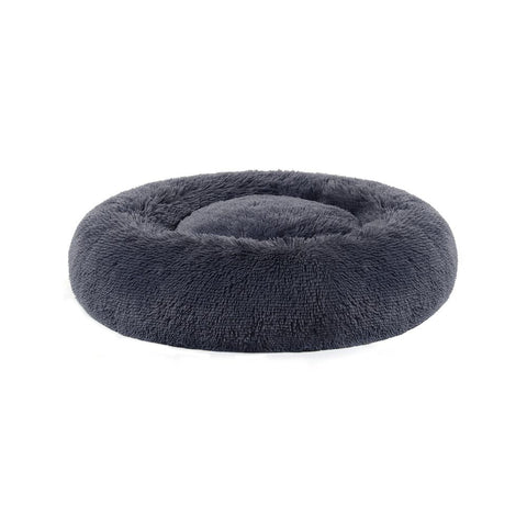 Rootz Dog Bed - Softly Padded Dog Bed - Sofa Dog Bed - Dog Round Bed - Pet Bed - Cat Bed - Portable Dog Bed - Pet Sleeping Bed - Plush/PP Filling - Dark Grey