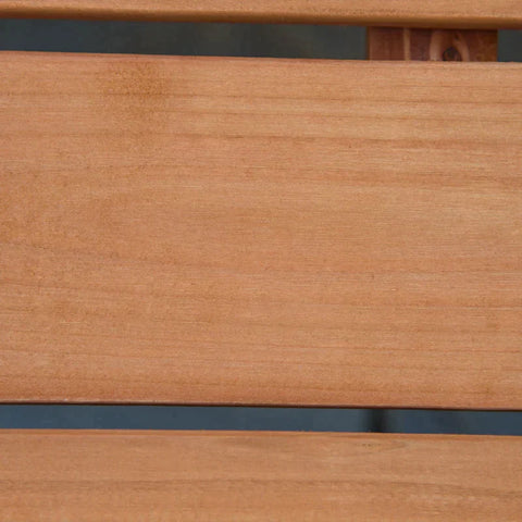 Rootz Garden Bench - 2-seater Wooden Bench - Park Bench - Terrace Bench With Backrests - Garden Furniture - Fir Wood - Orange - 140 x 50 x 85 cm