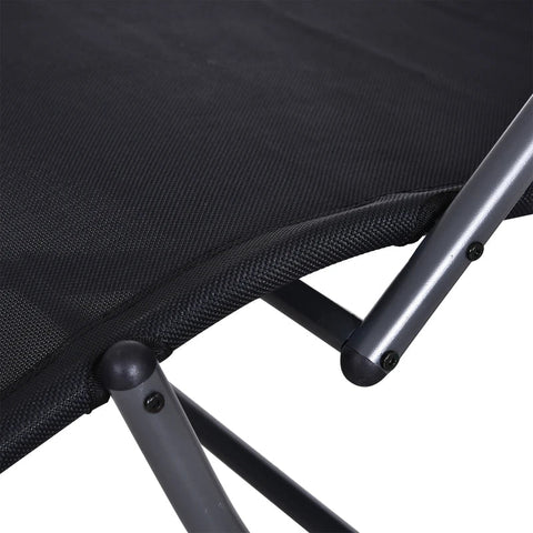 Rootz Rocking Chair - Rocking Lounger - Garden Lounger - Swing Lounger - Black - 160 x 61 x 79 cm