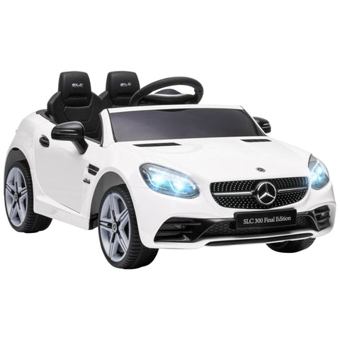 Rootz Elektroauto – Kinder-Elektroauto mit LED-Scheinwerfern – Sicherheitsgurt – Hupe – Musik – 3 bis 5 km/h – Weiß – 107 x 62,5 x 44 cm