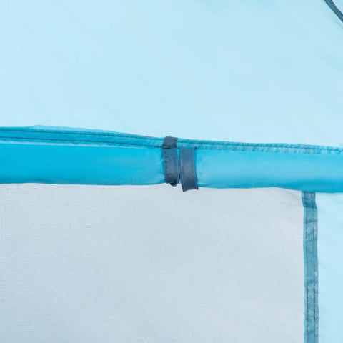 Rootz Tent - Beach Shell - Beach Tent - Camping Tent - For 2-3 People - With UV50+ Sun Protection - Mesh Window - Blue - 210 x 147 x 120 cm