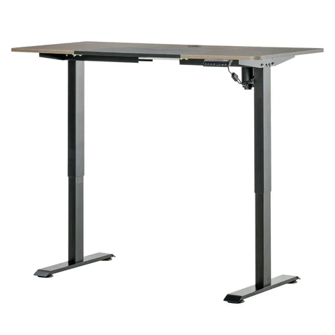 Rootz Electric Desk - Electric Gaming Table - Computer Desk - Electric Gaming Desk - Natural/Black - 140 x 70 x 72-116 cm