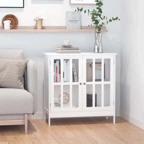 Rootz Keukenkast - Badkamerkast - Kast 2 Deuren - Dressoirkast - Wit - 80 x 36 x 80 cm