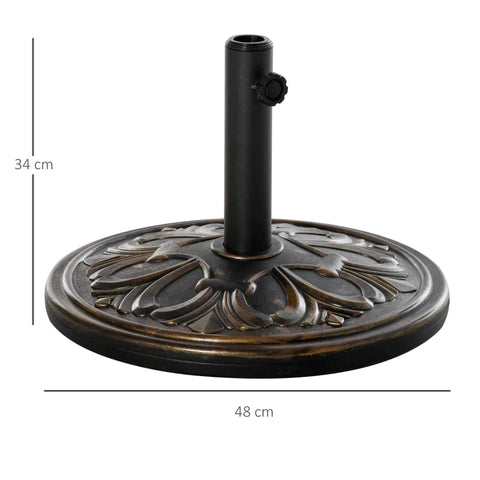 Rootz Parasol Stand - Umbrella Stand - Umbrella Holder - Umbrella Base - Ø48 x 34 cm