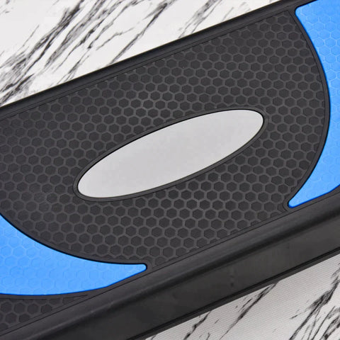 Rootz Aerobic Stepper - 3 niveaus - Hoogte Verstelbaar - Zwart + Lichtblauw + Grijs - 80 x 31 x 20 cm