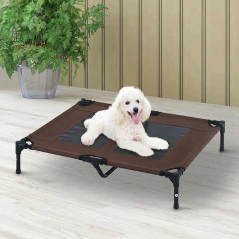 Rootz Dog Bed - Sofa Pet Bed - Cat Bed - Outdoor Dog Sleeping Place - Pet Bed - Brown/black - 91.5lx76.2wx18h Cm