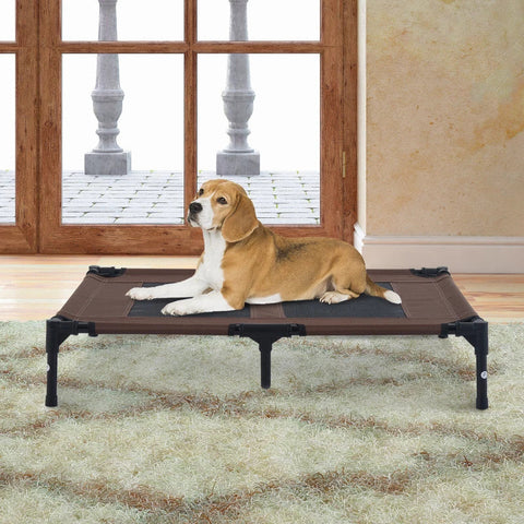 Rootz Dog Bed - Sofa Pet Bed - Cat Bed - Outdoor Dog Sleeping Place - Pet Bed - Brown/black - 91.5lx76.2wx18h Cm