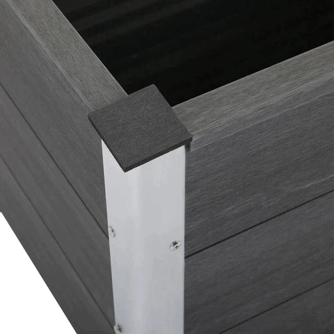 Rootz Planter Box - Flower Pot - Flower Box - WPC/Aluminum - 100 x 50 x 50 cm