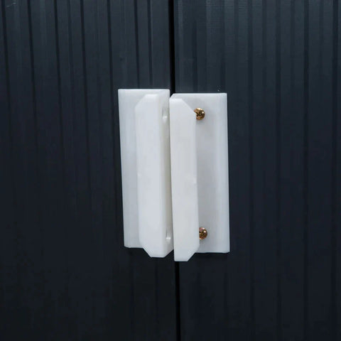 Rootz Garden Shed - Tool Shed - Metal Storage Shed With Sliding Doors - Outdoor Storage Shed With Foundation Ventilation - Charcoal Grey - 2.13 x 1.30 x 1.85 cm