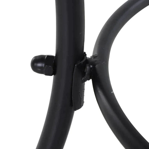 Rootz Tuin Salontafel - Theetafel - Bijzettafel - Vierkante Tafel - Metaal - Zwart - 45 x 45 x 50 cm