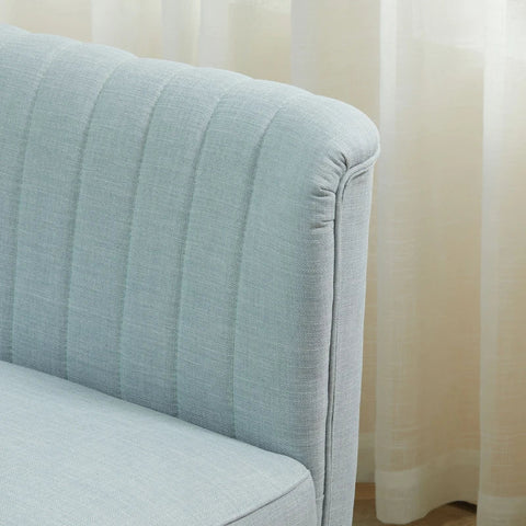 Rootz Sofa - 2-seater Fabric Sofa - Sofa Seating - Lounge Sofa - Light Green - 117 X 56.5 X 77 Cm