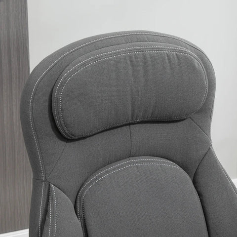 Rootz Office Chair - Desk Chair - Gaming Chair - With Castors Tilt Angle Of 149° - Polyester/Foam/Nylon - Grey - 71 cm x 69 cm x 122 cm