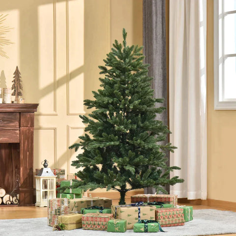 Rootz Christmas Tree - Artificial Christmas Tree - 1.5 M Christmas Tree - PVC PE - Metal - Green - Ø105 x 150 cm