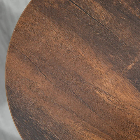 Rootz Bar Stools - Set Of 2 Kitchen Breakfast Stools - Sturdy Steel Frame - Industrial Tall Bar Chairs - 65cm High Seat - Footrest - Rustic Brown - 42 x 42 x 65 cm