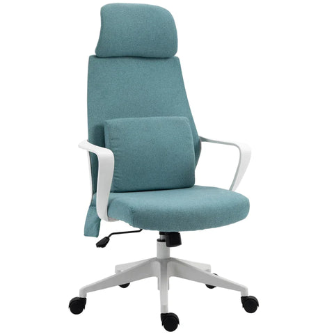 Rootz Office Chair - Height-adjustable - Swivel Chair - Massage Chair - Ergonomic Executive Chair - Massage Function - Gaming Chair - Nylon - Blue - 62 x 60 x 114-122 cm