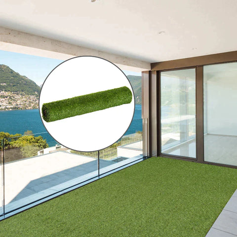 Rootz Artificial Grass Carpet - Carpet - Balcony Carpet - Garden - Plastic - Green - 300x100cm