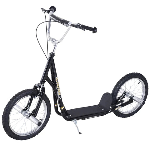 Rootz Kids Scooter - Kick Scooter - City Scooter - Height Adjustable - Black - 143 x 58 x 92-100 cm