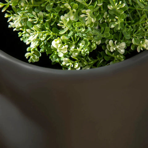 Rootz Flower Stand - Set of 2 Weather Resistant Plant Stands - with Removable Legs - Black - 31cm x 31cm x 55cm