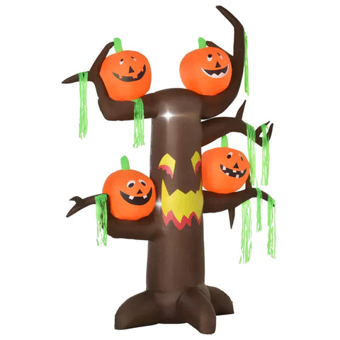 Rootz Halloween Boom - Halloween Pompoenboom - Halloween Opblaasbaar - 180x80x240cm
