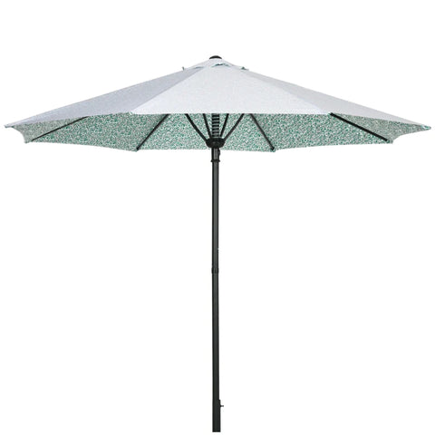 Rootz Parasol - Easy Open and Close - Wind Hood - Two Piece Metal Pole - Green - 2.92 x 2.92 x 2.50 m