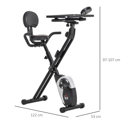 Rootz Magnetic Exercise Bike - F-Bike Bicycle Trainer - Bicycle Trainer - F-Bike - Home Trainer Bicycle - Black - 97-107 x 53 x 22 cm