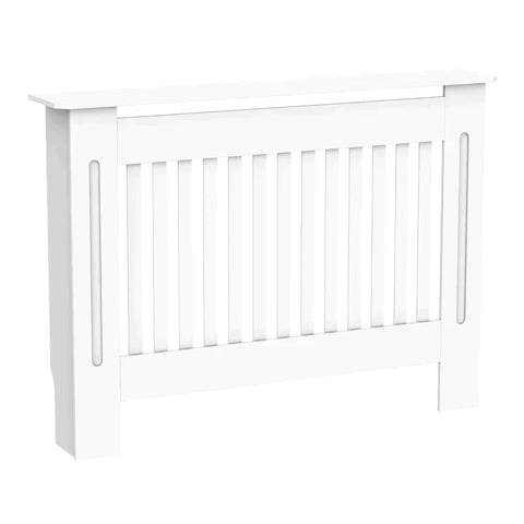 Rootz Radiator Cover - Heating Cover - White - 112L x 19W x 81H cm