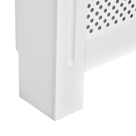 Rootz Radiator Cover - Heating Cover - Wood Radiator Cover - Home Furniture - White - W112 X D19 X H82cm