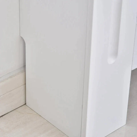 Rootz Radiator Cover - Heating Cover - White - 112L x 19W x 81H cm