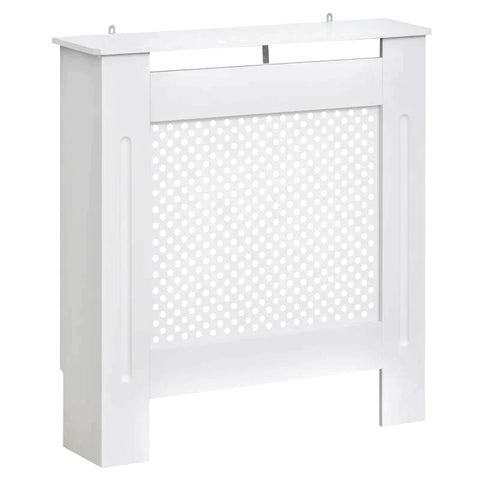 Rootz Radiator Cover - Heating Cover - Wood Radiator Cover - White - 78l X 19w X 82h cm