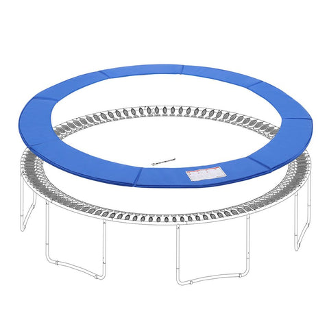 Rootz Edge Cover - Trampoline Edge Cover - Trampoline Safety Pad - Trampoline Padding - Trampoline Frame Cover - Trampoline Rim Cover - Blue - 305 cm