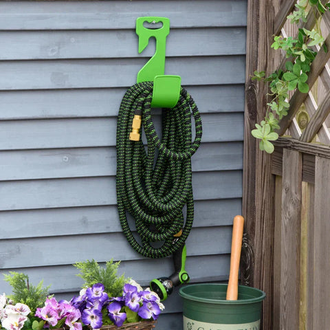 Rootz Flexible Garden Hose - 22.5 m With 10 Functions Spray Nozzle - Water Hose With 1/2 Inch - 3/4 Inch Connection Hose Stretchable For Car Wash - Dark Green + Black