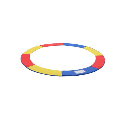 Rootz Randabdeckung – Trampolin-Randabdeckung – Trampolin-Sicherheitspolster – Trampolin-Polsterung – Trampolin-Rahmenabdeckung – Rot + Gelb + Blau – Ø 305 cm