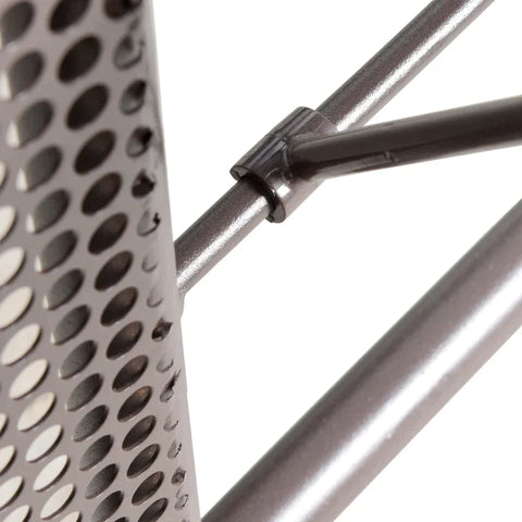 Rootz 2-seater Swing Chair With Canopy - Hollywood Swing - Garden Swing Chair - Metal + Polyester - Grey + Brown - 1.62 x 1.18 x 1.73 m