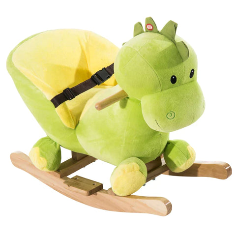 Rootz Rocking Animal - Children's Rocking Dragon Toy - Rocking Dragon - Children - Green - 60x33x45cm