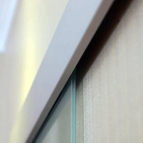 Rootz Glasschiebetür – Schiebetür – Zimmertür – Griffleiste – Zuhause &amp; Büro – 77,5 x 205 cm