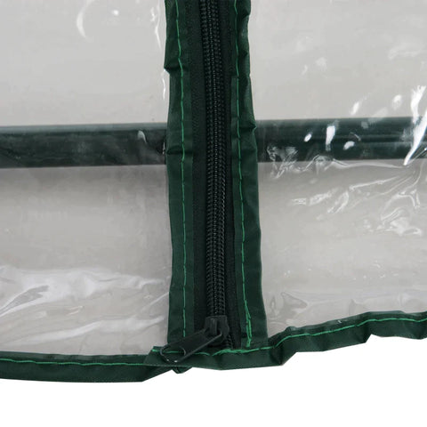 Rootz Foil Greenhouse - Tomato Greenhouse - Greenhouse Cold Frame - PVC Greenhouse - White Steel - 180 X 100 X 168cm