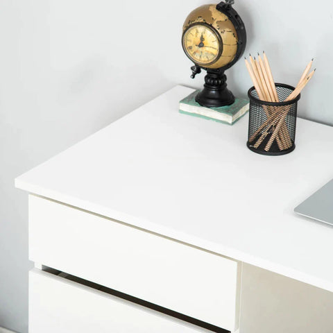 Rootz Desk - Computer Desk - Printer Table - Spaanplaat - MDF - Home - Office - Wit - 120cm x 50cm x 75cm