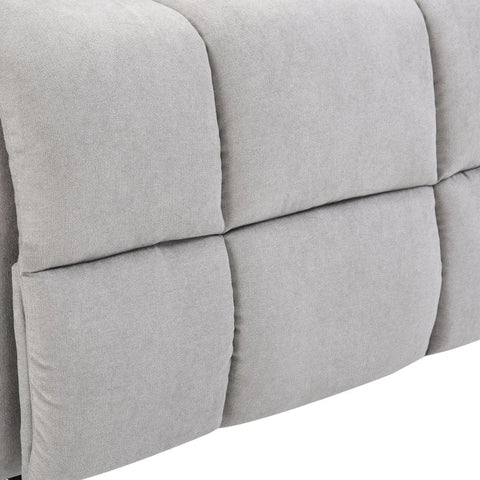 Rootz Armchair - Tv Armchair - Massage Chair With Stand-up Aid - Relaxation Chair With Heating Function - Adjustable Angle - USB Remote Control - Grey - 83 x 95 x 105 cm