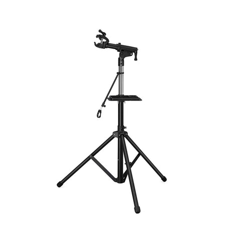 Rootz Bicycle Assembly Stand - Heavy Duty Bicycle Stand - Repair Stand - Adjustable Bike Work Stand - Cycle Workshop Stand - Aluminum Alloy Arm - Iron - Black - 141 x 118 -177 x 141 cm (W x H x D)